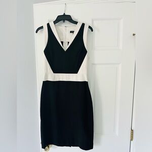 Banana Republic black and white dress
